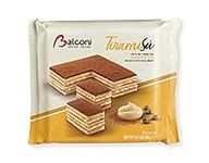 3X Balconi Tiramisu Traditional Italian Chocolate & Coffee Sponge Cake Dessert with Cream & Coffee Liqueur Filling 400g No Palm Oil! Contains Alcohol!