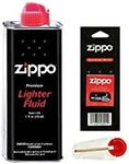 Zippo Lighter Fluid Fuel Petrol 125ml Tin + Wick + 6 Flints UK MAINLAND ONLY