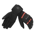 Royal Enfield Blizzard Riding Cycling Gloves Black & Red L With Pvc Knuckle Protectors And Impact Resistance