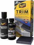 Meguiar's Heavy Duty Trim Restoration Kit - Includes a Cleaning Solution to Deep Clean Plastic and Trim and Protective Trim Shield that Delivers Ultra-Durable Protection with UV Blocking Protection