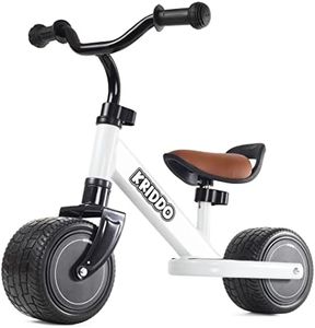 KRIDDO Baby Balance Bike 1-2 Year Old, Mini Cruiser Bike for One Year Old First Birthday Gifts Baby Toys 12 Months to 2.5 Year Old, White