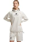 HOTSUIT Technical Anti Rip Machine Washing Sweat Sauna Suit for Women,S-3XL, Shorts Suit, X-Large