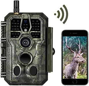 WiFi Trail & Hunting Camera 32MP 1296P Wireless Wildlife Surveillance Camera Outdoor Waterproof Night Vision Motion Sensor