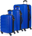 SwissGear 7366 Hardside Expandable Luggage with Spinner Wheels, Cobalt, 3-Piece Set (19/23/27)