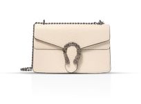 INOVERA (LABEL) Girls Cross-body Shoulder Sling Bag Clutch Purse With Adjustable Chain Strap (Off White)