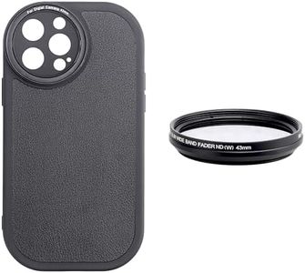 Foto4easy Black PU Phone Case with Aluminum 43mm ND Neutral Density Filter for iPhone 11 Pro Max Smartphone