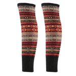 Ninmon Shres Women's Bohemian Leg Warmers Winter Warm Boot Socks (A-Black)