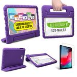 Cooper Dynamo [Rugged Kids Case] Protective Case for Samsung Tab A 10.1 (2016) | Child Proof Cover with Stand, Handle, Screen Protector (Purple)