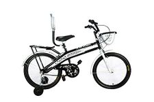 Hero Kids Stitch 20 Inches Single Speed 13.50 Inch Steel Frame Bike/Bicycle (Black, 5-8 Years Unisex)