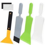 Charmier Bulldozer Squeegee Kit for Car Window Tinting Long Handle Flat Scrubber Paddle Rubber Squeegee Set for Car Front and Back Rear Windshield – Ideal Tools for Auto Glass Tint Film Installation