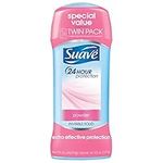 Suave 24 Hour Protection Anti-Perspirant Deodorant Invisible Solid Powder Twin Pack 5.20 oz