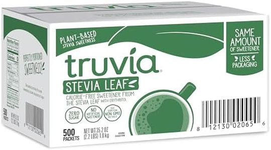 Truvia Natural Stevia Sweetener Packets, 35.2 Ounce, 500 Count (Pack of 1)