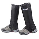 TRIWONDER Leg Gaiters Waterproof Snow Boot Gators Hiking Gaiters Men Women for Walking Climbing Hunting Cycling Backpacking Lightweight Rain Shoe Gaiters (1 Pair) (Black, XL)