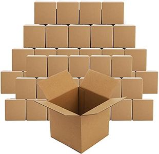 Peohud 5x5x5 Inches Shipping Boxes, 30 Pack Corrugated Cardboard Box, Small Cube Mailing Boxes for Packing, Moving, Shipping, Storage, Small Business