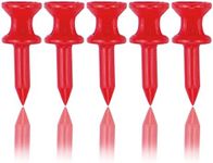 Zivisk Golf Tees Plastic 32MM 100 Count Red Golf Tees