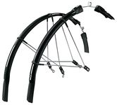 SKS Raceblade Long Mudguard Set: Black