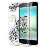 Nokia Lumia 630 Case,Nokia Lumia 635 Case,ikasus Ultra Thin Soft TPU Art Painted Pattern Soft Silicone Rubber Case,Crystal Clear Soft Silicone Case for Nokia Lumia 630/635,Blue Lace Mandala Flower