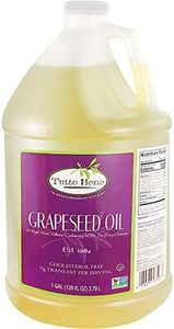 Tutto Bene Premium Quality Grapeseed Oil - 1 Gallon (128 ounces), for Cooking With 0% Trans Fat for Healthy Living - Cholesterol Free - High in Antioxidants and Vitamin E