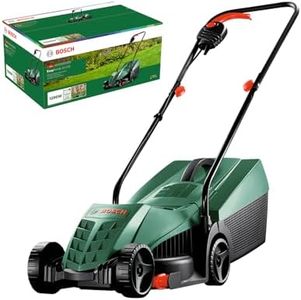 Bosch Tondeuse à Gazon Filaire EasyRotak 32-235 (Moteur de 1 200 W, Largeur de Coupe : 32 cm, bac de ramassage 31 litres, pour Les Petits Jardins)