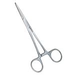 MJW Professional Curved Hemostat Fishing Forceps of Stainless Steel Used as Jewelry, Fly Fishing Forceps and Unhooking Fish Pliers – Pet, Dog Ear Hair Grooming Tweezers