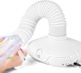 Nail Dust Collector Tech Professional: LED Light Flexible Tube 650PA Powerful Suction - Nail Dust Vacuum Machine 3 Adjustable Speeds Ultra-Quiet for Manicure Pedicure Model Craft Sanding