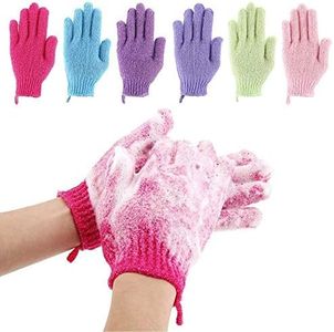 12 Pcs Exfoliating Shower Bath Gloves for Shower,Spa,Massage and Body Scrubs,Dead Skin Cell Remover Solft and Suitable for Men,Women and Children