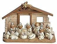 Miniature Nativity Scene with Crech