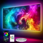 10FT LED Lights for TV - ICRGB TV LED Backlight Kit for 40-60 Inch, Work with APP & Remote Control, Music Sync TV LED Lights, TV Lights Behind, USB Powered