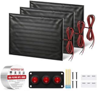 YeloDeer 12V RV Tank Heater Pad 12" x 18", with Toggle Switch (3 Pads)