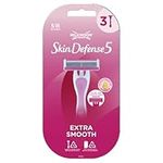 Wilkinson Sword Skin Defense 5 Womens Disposable Razors x3, Pink