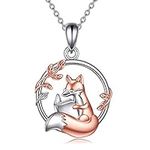 YFN Fox Necklace for Women Sterling