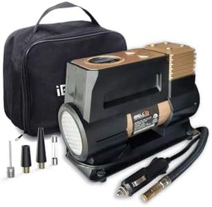 IBELL Plastic Heavy Duty Tyre Inflator Ca12-97, 12V Dc, 150 Psi (Digital), Air Volume 35L/Min (Black/Gold)