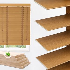 YKLYTBD 2" Slats Wood Blinds for Indoor Windows - Customized Cordless Venetian & Horizontal Mini Blinds, Home Window Treatments