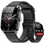 Smart Watch for Men Women Bluetooth Call, 1.85" HD Touch Screen AI Voice Smartwatch, Fitness Tracker with Sleep/Heart Rate Monitor, 100+ Sports Modes, IP68 Waterproof, Compatible with Android & iOS