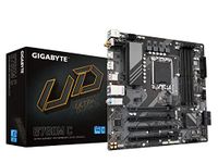 GIGABYTE B760M C (LGA 1700/ Intel/ B760/ Micro ATX/ DDR5/ M.2/ PCIe 4.0/ USB 3.2 Gen 2 Type-C/Realtek Wi-Fi 1GbE LAN/Q-Flash Plus/PCIe EZ-Latch/Motherboard)