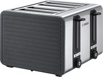 Bosch TAT7S45 toaster 4 slice(s) 1800 W Black, Stainless steel