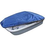 Pedal Boat Cover Sun Dolphin, 210D Pedal Boat Cover with Drawstring Waterproof Made of Durable Oxford Cloth Pedal Boat Cover Universal for All Seasons,Blue,286 * 122cm