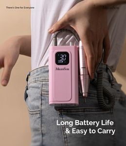 MelodySusie Cordless Nail Drill – Pink, Portable Electric File