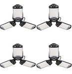 4-Pack Garage Light, 80W LED Garage Lights,8000LM 6500K Deformable LED Garage Ceiling Lights Shop Lights for Garage, Workshop, Basement，Warehouse