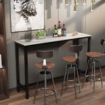 Bar Table Rectangle Sintered Stone: