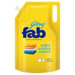 Godrej Fab Liquid Detergent Refill Pouch for Machine & Hand Wash - 950ml/1L