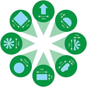 Hozelock Rotating Sprinkler – 8 Spray Patterns, 79m² Coverage, 10m Diameter