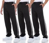 DARESAY 3 Pack: Mens Athletic Pants with Pockets, Mens Sweatpants, Men's Lightweight & Breathable Joggers (Up to 3XL)