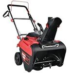 PowerSmart Single-Stage Gas Snow Blower with Electric Start, 21-Inch, 212cc 4-Stroke Engine, LED Light (PS21-LED)