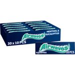 Airwaves Extreme Sugarfree Chewing Gum, with Menthol Freshness, 30 Packs of 10 Pieces