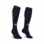 Nivia Polyester Rabona Football Super Football Socks / Stockings (Navy Blue, L) For Men & Women Knee Length Long Stockings For Football Soccer & Other Sports