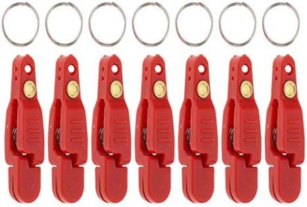 uncedaran Line Clip Snap Weight Release Clip for Offshore Fishing Planer Board Kite Heavy Tension Snap Release Clip Downriggers Outrigger Release Clips (7pcs Red)