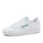 Reebok Classics Men's Club C Sneaker, White/Green, 10