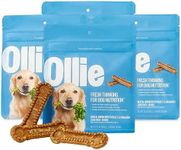 Ollie Dental Chews for Large Dogs, 4 Pack, Fresh Breath, Teeth Cleaning Treats, Sticks for Dog Oral Care, with Parsley and Cinnimon, for Pups 51 lbs and Above