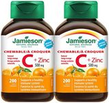 Jamieson Vitamin C and Zinc 500mg 400 Tablets